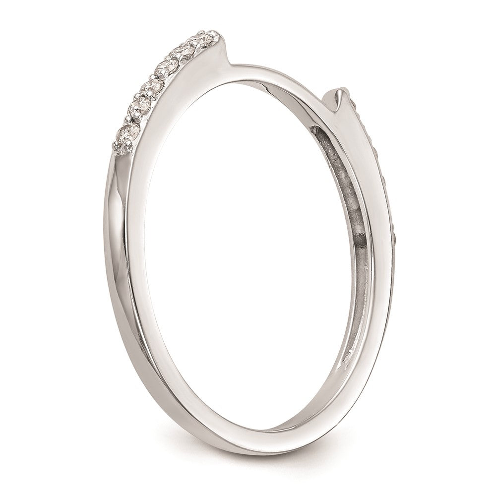 14K Weißgold-Set mit 2 Eheringen mit natürlichen Diamanten