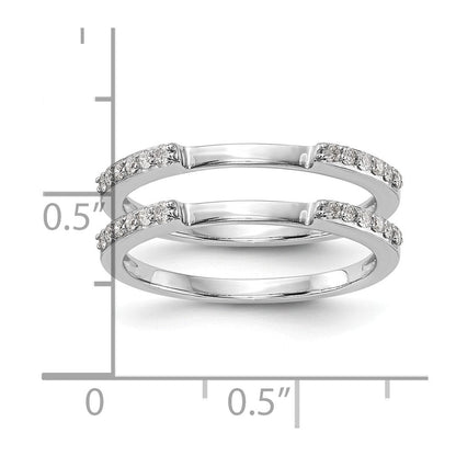 14K Weißgold-Set mit 2 Eheringen mit natürlichen Diamanten