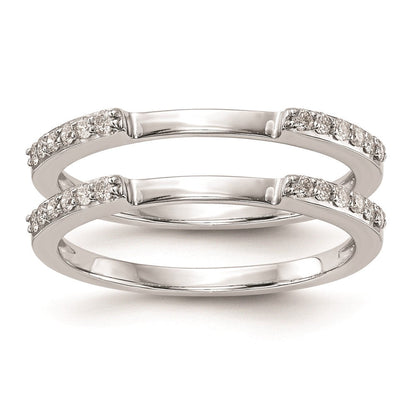 14K Weißgold-Set mit 2 Eheringen mit natürlichen Diamanten