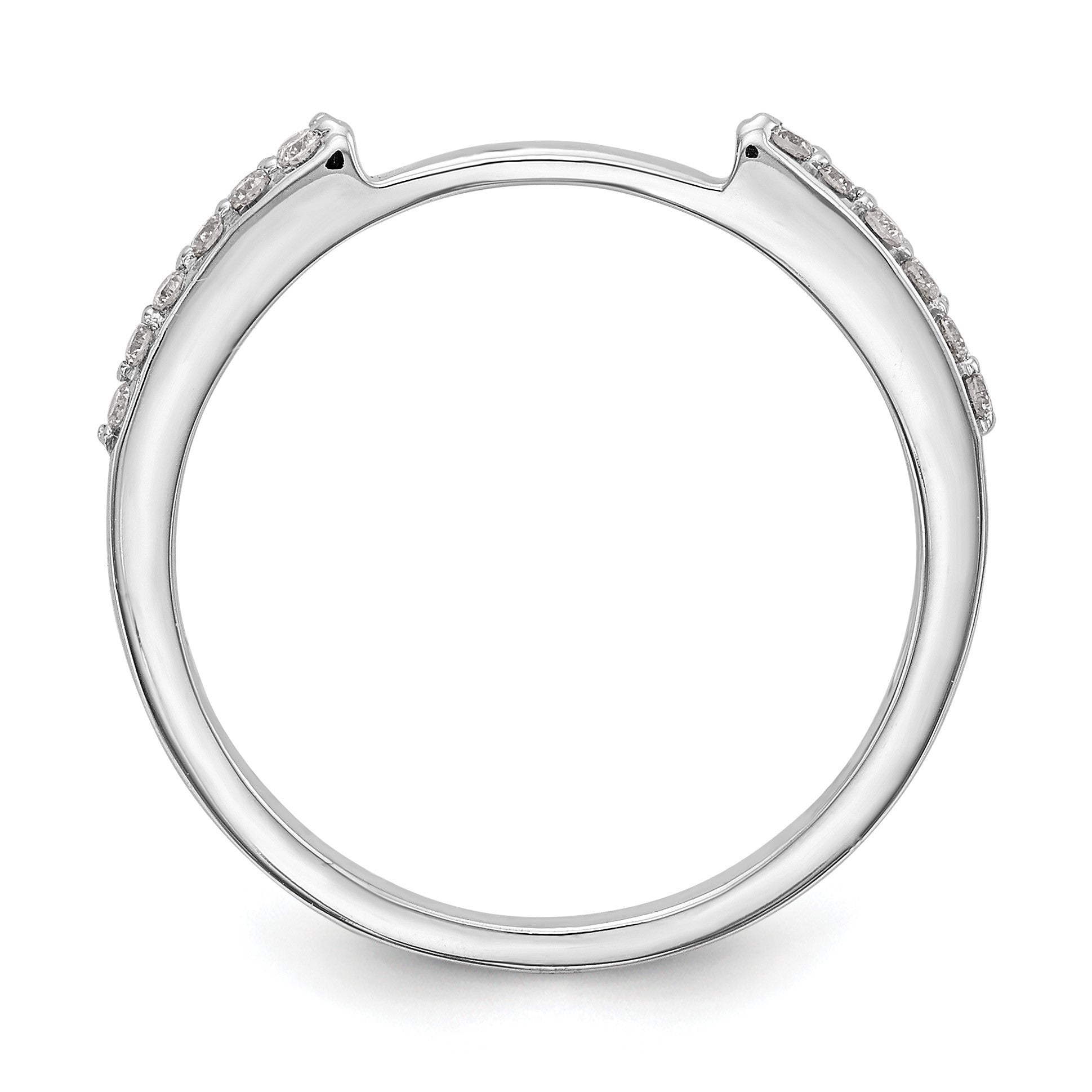 14K Weißgold-Set mit 2 Eheringen mit natürlichen Diamanten