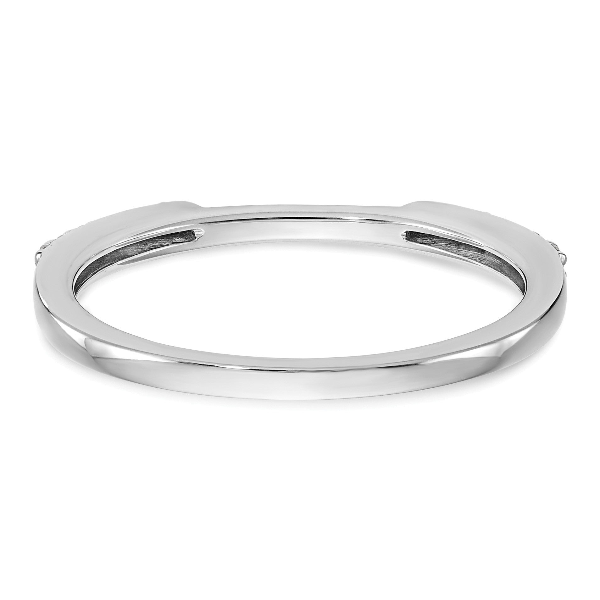 14K Weißgold-Set mit 2 Eheringen mit natürlichen Diamanten