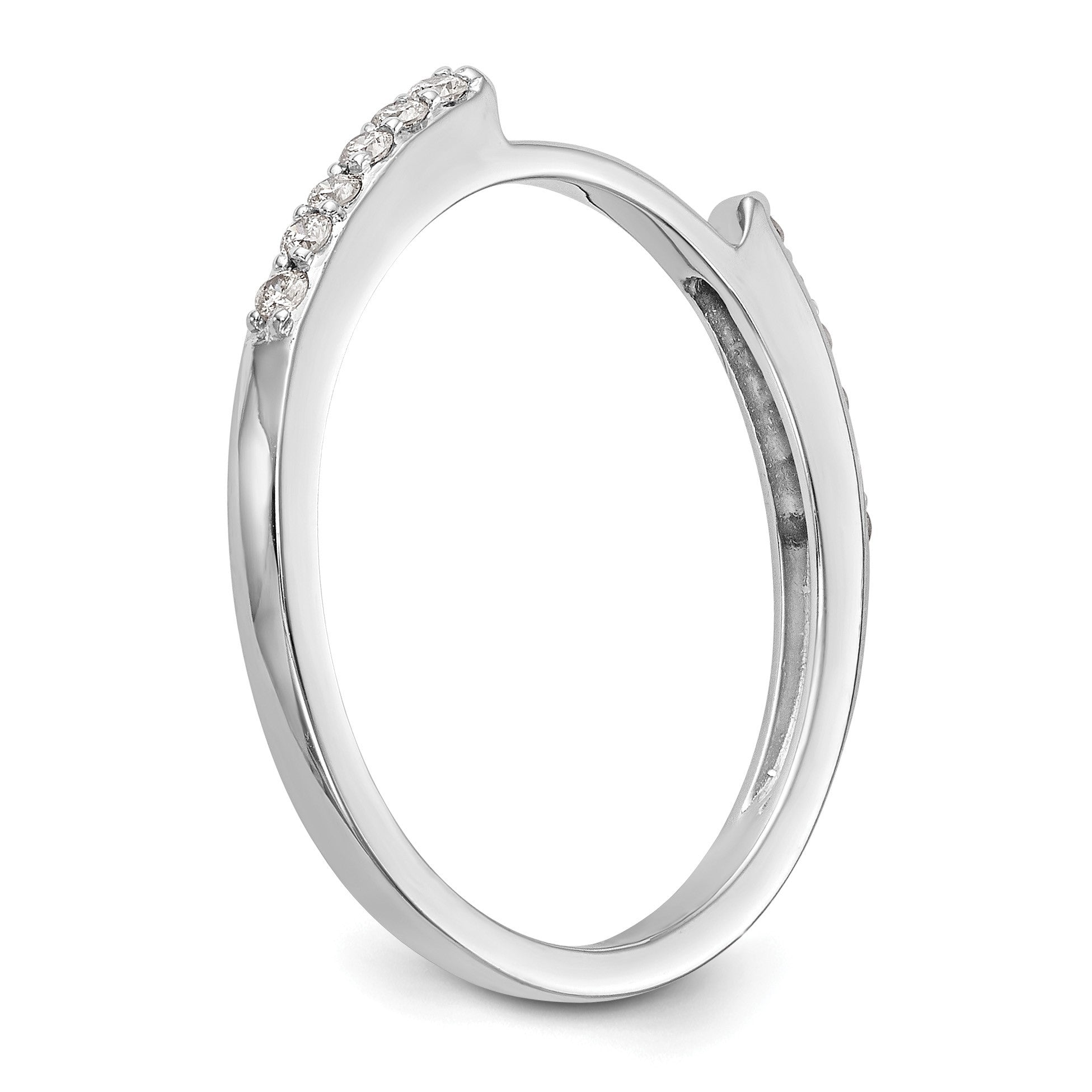 14K Weißgold-Set mit 2 Eheringen mit natürlichen Diamanten