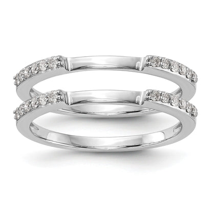 14K Weißgold-Set mit 2 Eheringen mit natürlichen Diamanten