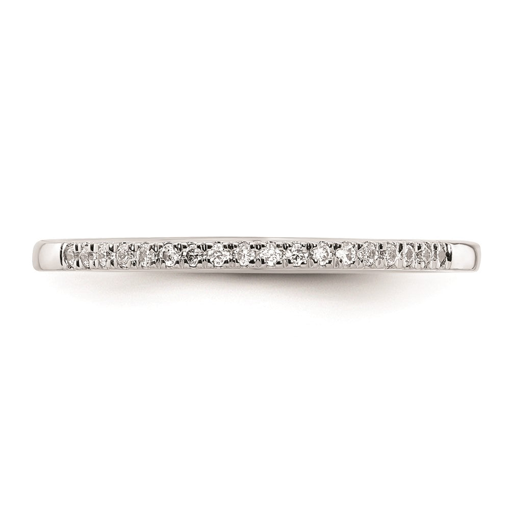 14K Weißgold Ehering mit natürlichen Diamanten