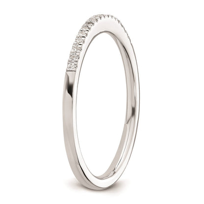 14K Weißgold Ehering mit natürlichen Diamanten