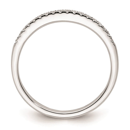 14K Weißgold Ehering mit natürlichen Diamanten