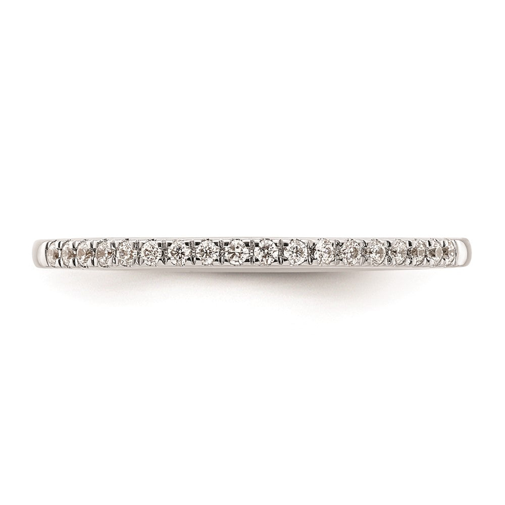 14K Weißgold Ehering mit natürlichen Diamanten