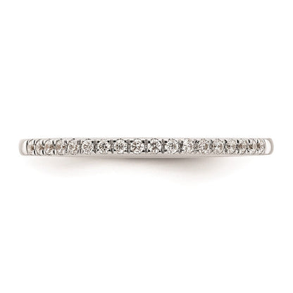 14K Weißgold Ehering mit natürlichen Diamanten