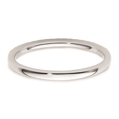 14K Weißgold Ehering mit natürlichen Diamanten