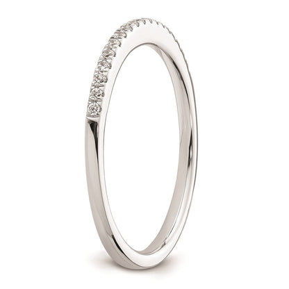 14K Weißgold Ehering mit natürlichen Diamanten