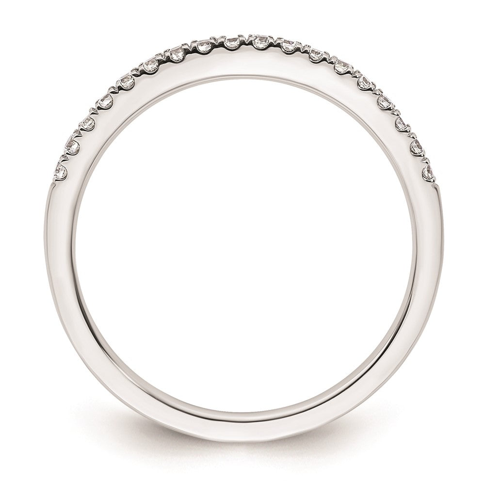 14K Weißgold Ehering mit natürlichen Diamanten