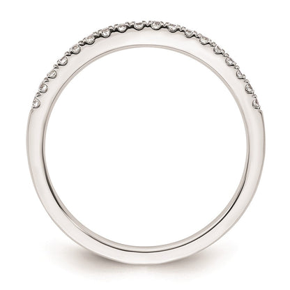 14K Weißgold Ehering mit natürlichen Diamanten
