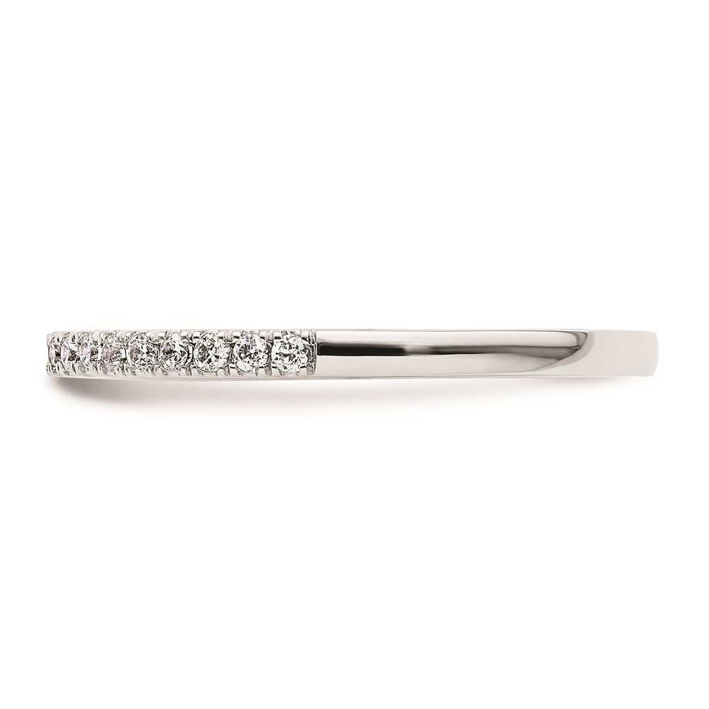 14K Weißgold Ehering mit natürlichen Diamanten