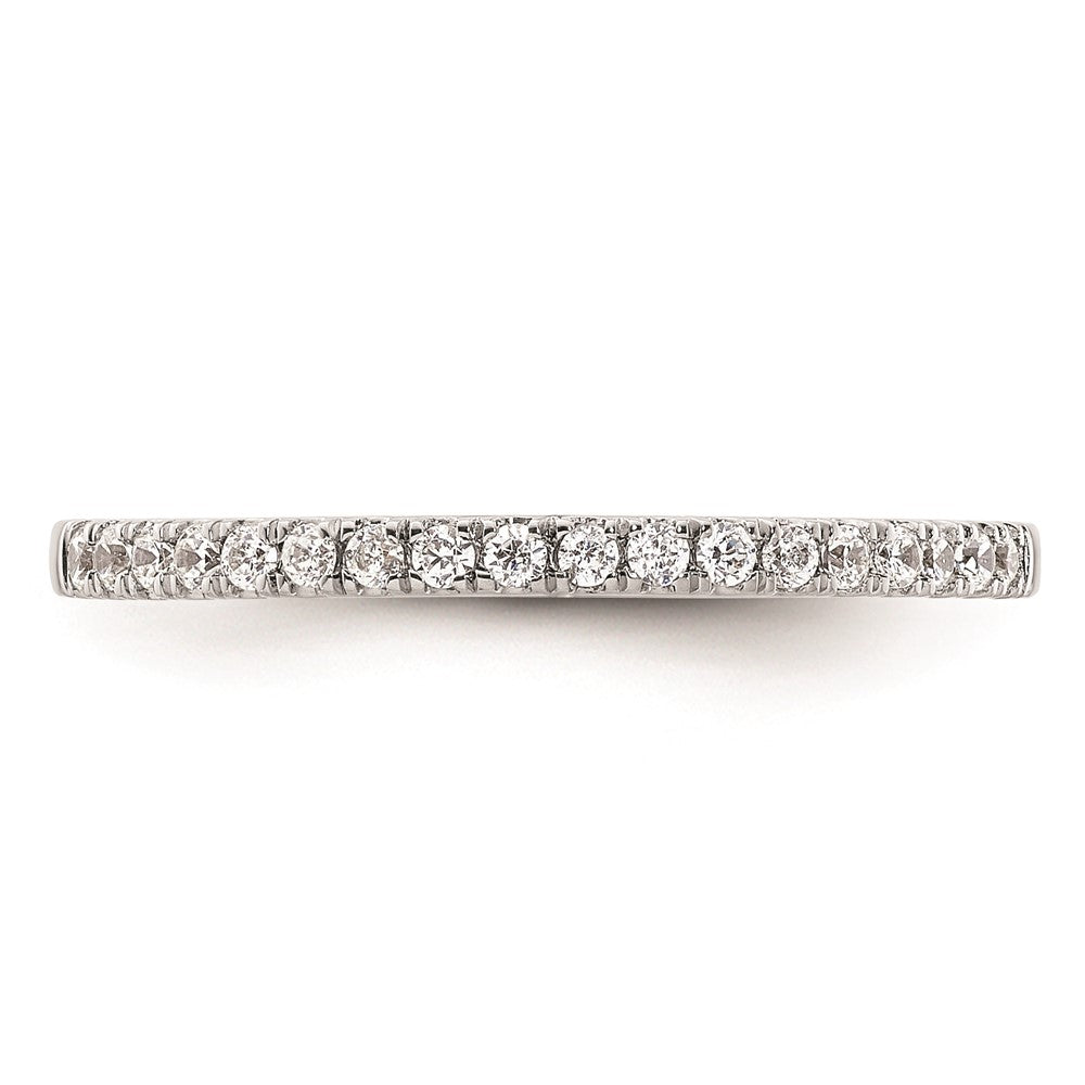 14K Weißgold Ehering mit natürlichen Diamanten