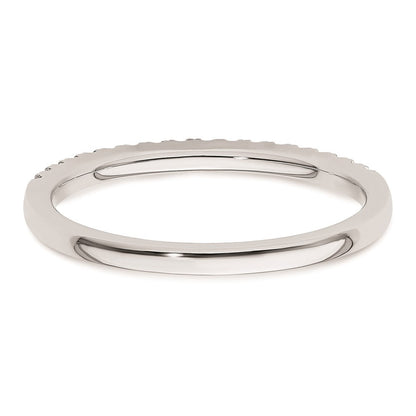 14K Weißgold Ehering mit natürlichen Diamanten