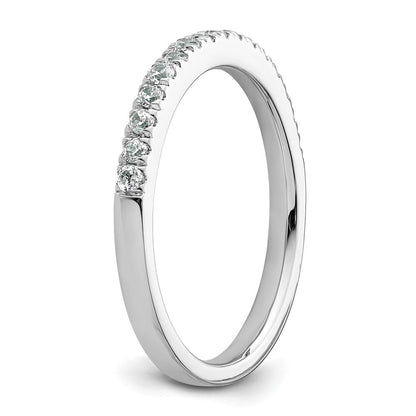 14K Weißgold Diamant Ehering G I, Si1 2