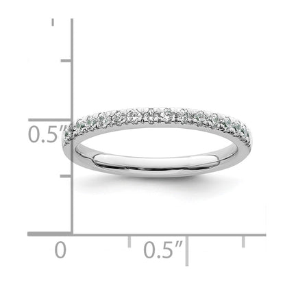 14K Weißgold Diamant Ehering G I, Si1 2