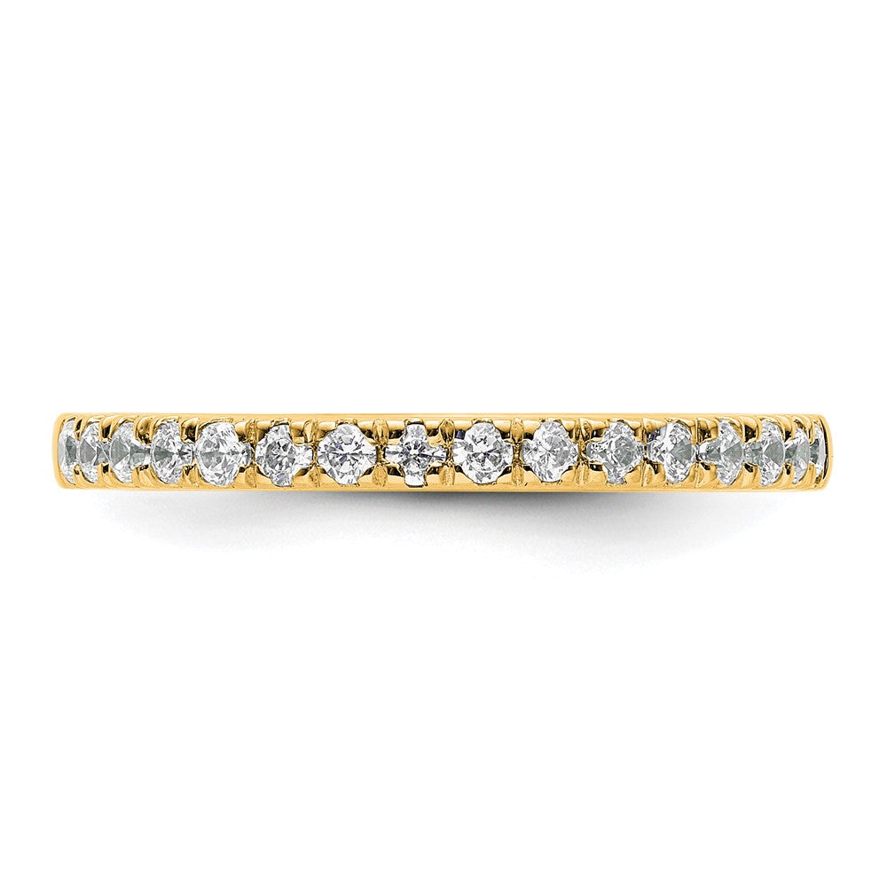14K Gelbgold Diamant Ehering Ring G-i, Si1-2