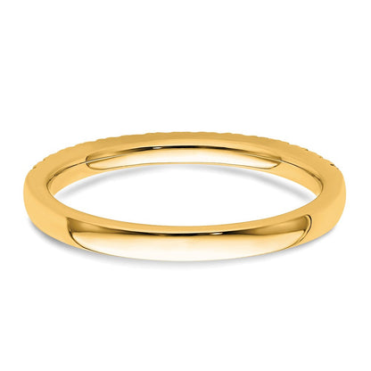 14K Gelbgold Diamant Ehering Ring G-i, Si1-2