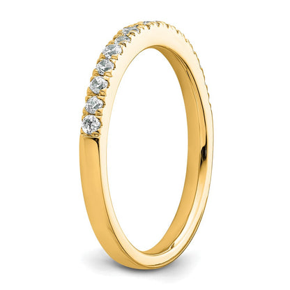 14K Gelbgold Diamant Ehering Ring G-i, Si1-2