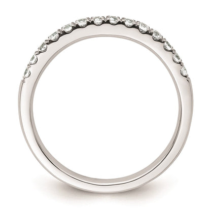 Trauring aus 14K Weißgold mit natürlichen Diamanten
