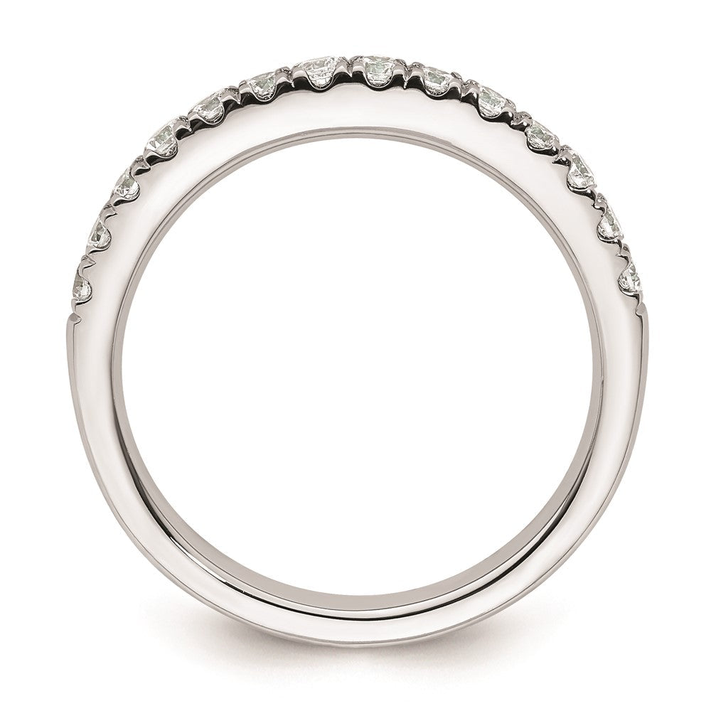 14K Weißgold Ehering mit natürlichen Diamanten