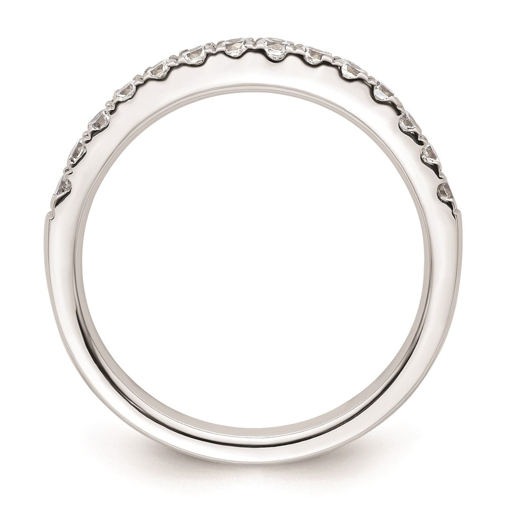 14K Weißgold Ehering mit natürlichen Diamanten