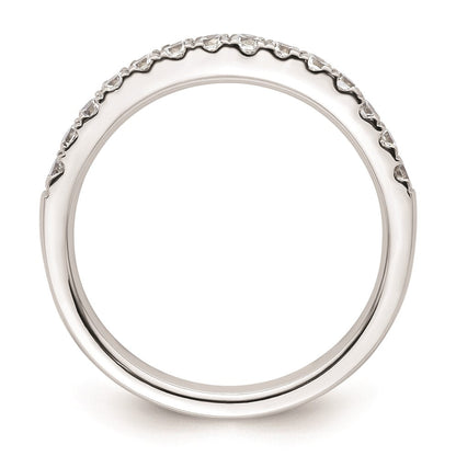 14K Weißgold Ehering mit natürlichen Diamanten