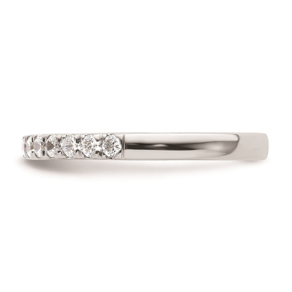 14K Weißgold Ehering mit natürlichen Diamanten
