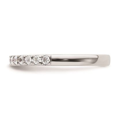 14K Weißgold Ehering mit natürlichen Diamanten
