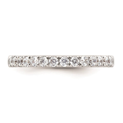 14K Weißgold Ehering mit natürlichen Diamanten