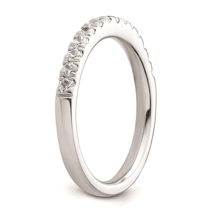 14K Weißgold Ehering mit natürlichen Diamanten