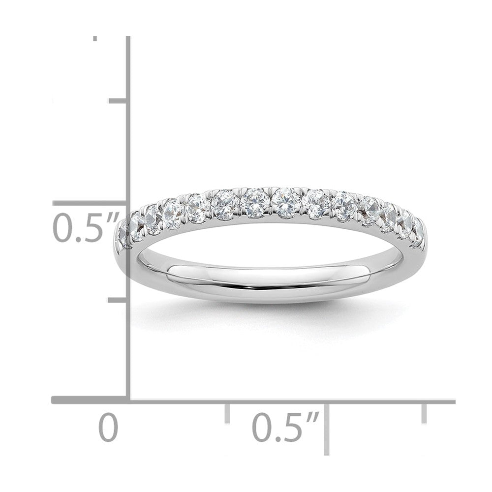 14K Weißgold Ehering mit natürlichen Diamanten