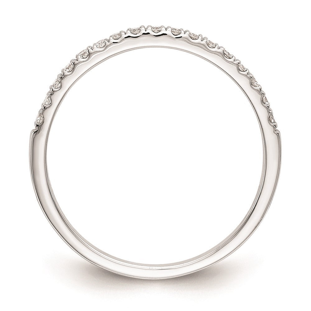 14K Weißgold Verlobungsring mit runden natürlichen Diamanten