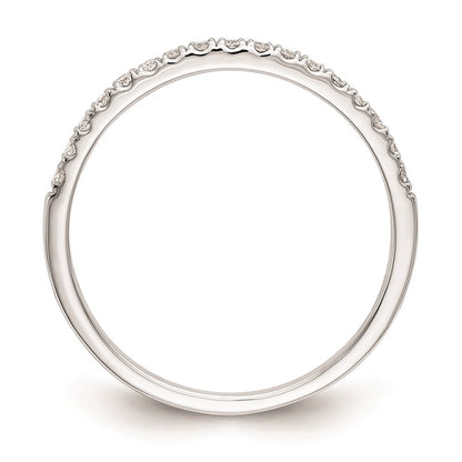 14K Weißgold Verlobungsring mit runden natürlichen Diamanten