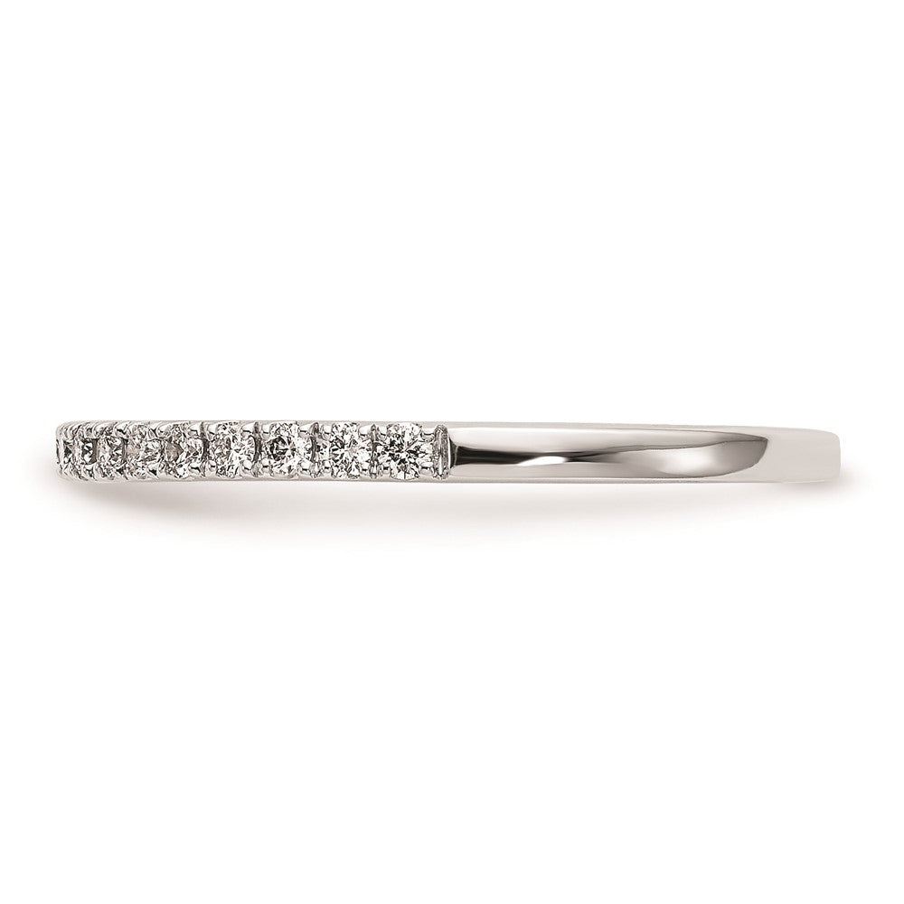 14K Weißgold Verlobungsring mit runden natürlichen Diamanten