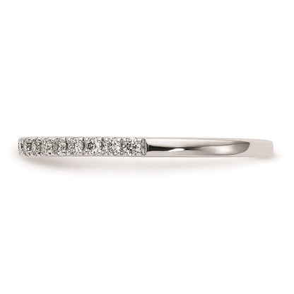14K Weißgold Verlobungsring mit runden natürlichen Diamanten