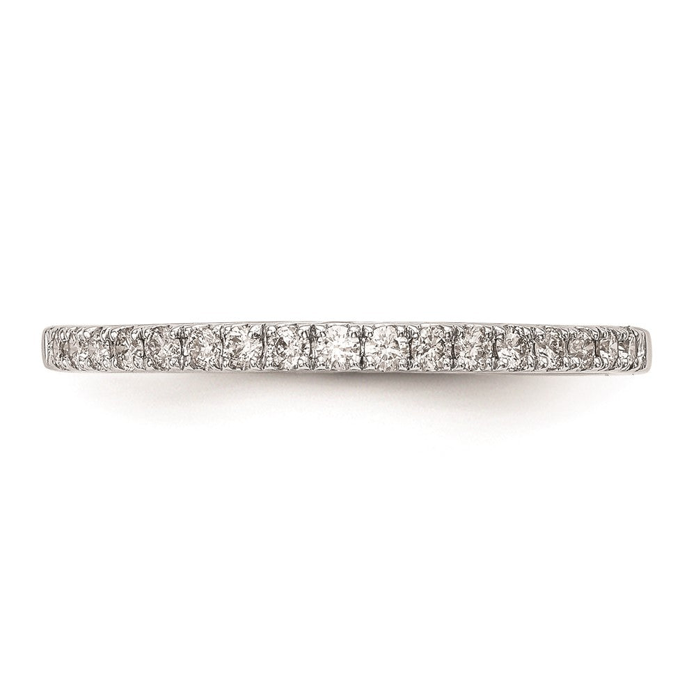 14K Weißgold Verlobungsring mit runden natürlichen Diamanten