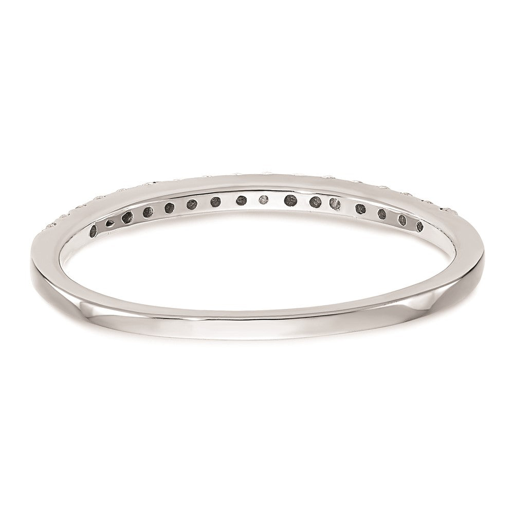 14K Weißgold Verlobungsring mit runden natürlichen Diamanten