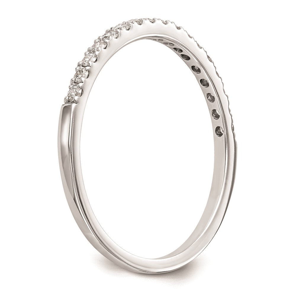 14K Weißgold Verlobungsring mit runden natürlichen Diamanten