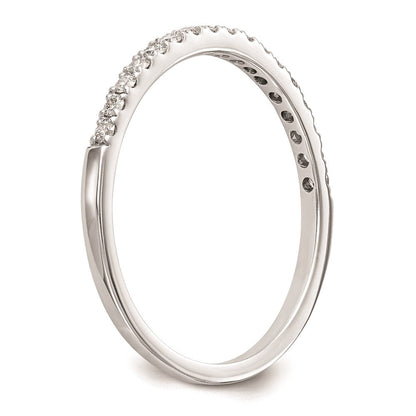 14K Weißgold Verlobungsring mit runden natürlichen Diamanten