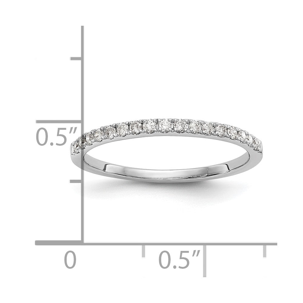 14K Weißgold Verlobungsring mit runden natürlichen Diamanten