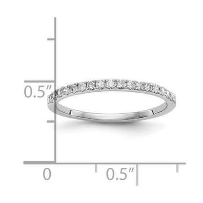 14K Weißgold Verlobungsring mit runden natürlichen Diamanten