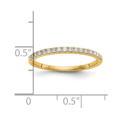 14K Gelbgold Ehering mit rundem echtem Diamant