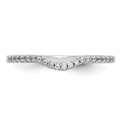 14K Weißgold Ehering mit natürlichen Diamanten