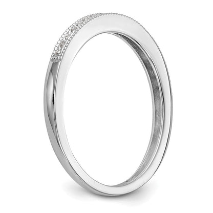 14K Weißgold Diamant-Set aus 2 Trauringen