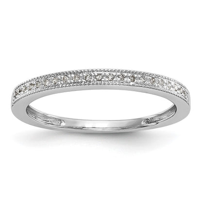 14K Weißgold Diamant-Set aus 2 Trauringen