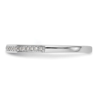14K Weißgold Ehering mit Labor-Diamanten (VS/SI+, G+)