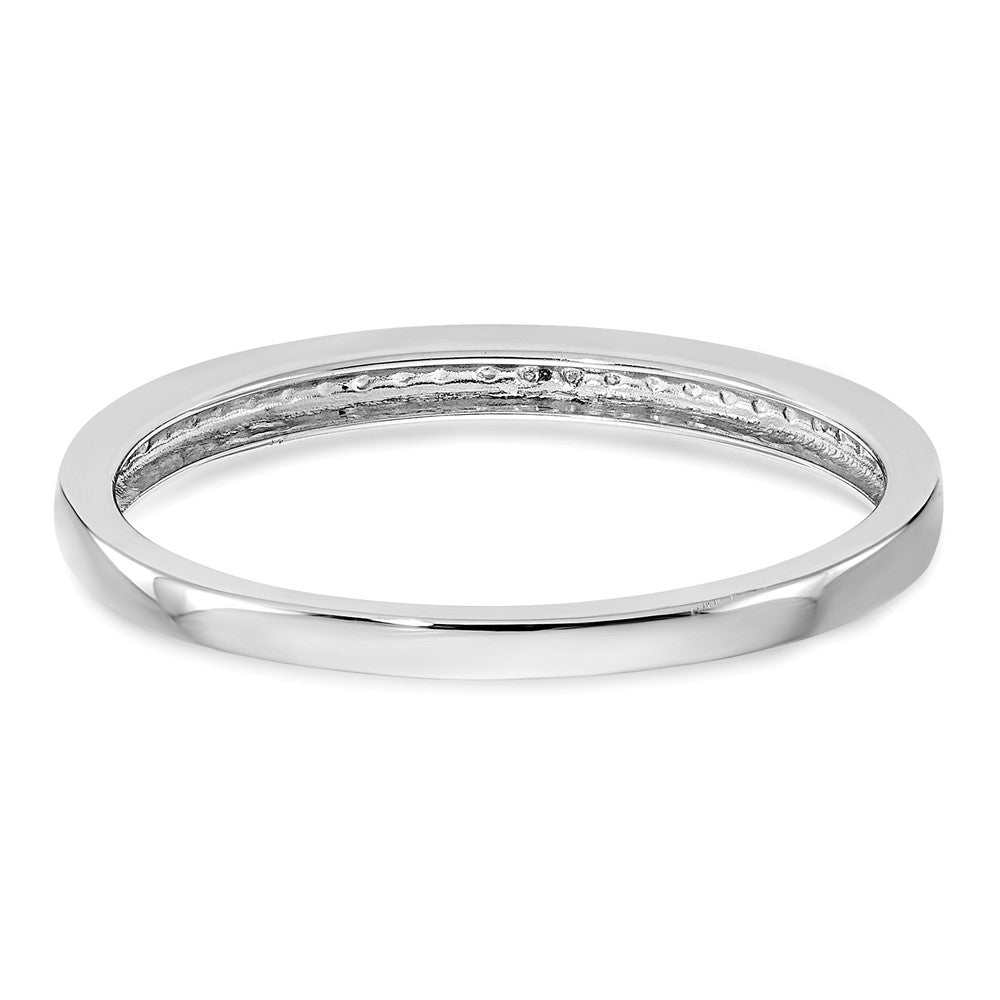 14K Weißgold Ehering mit Labor-Diamanten (VS/SI+, G+)