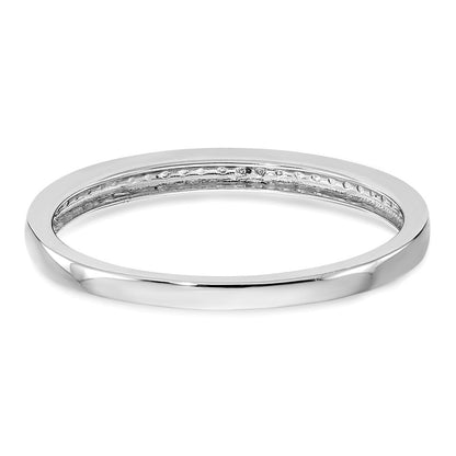 14K Weißgold Ehering mit Labor-Diamanten (VS/SI+, G+)